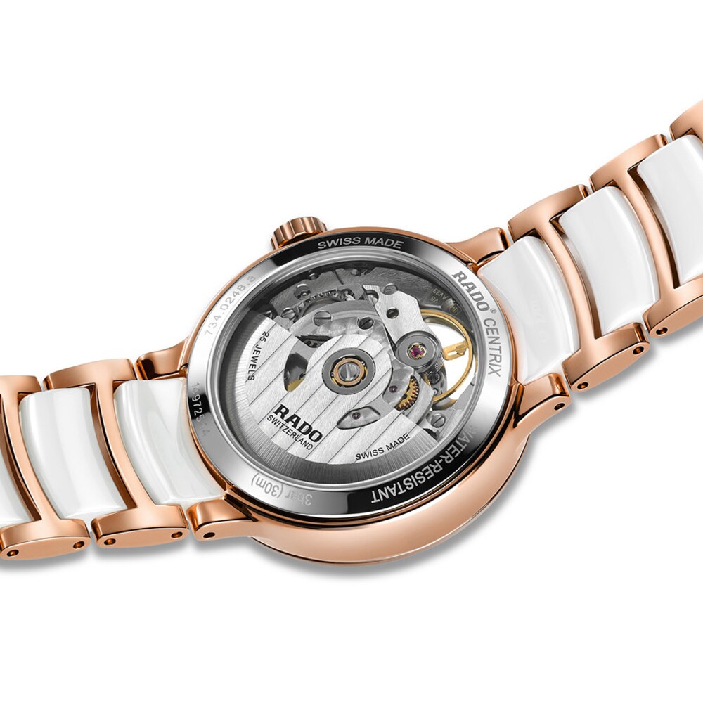 Rado Centrix Automatic Diamonds Open Aperture Women\'s Watch 199M7Mem Rado Centrix Automatic Diamonds Open Aperture Women\'s Watch 199M7Mem