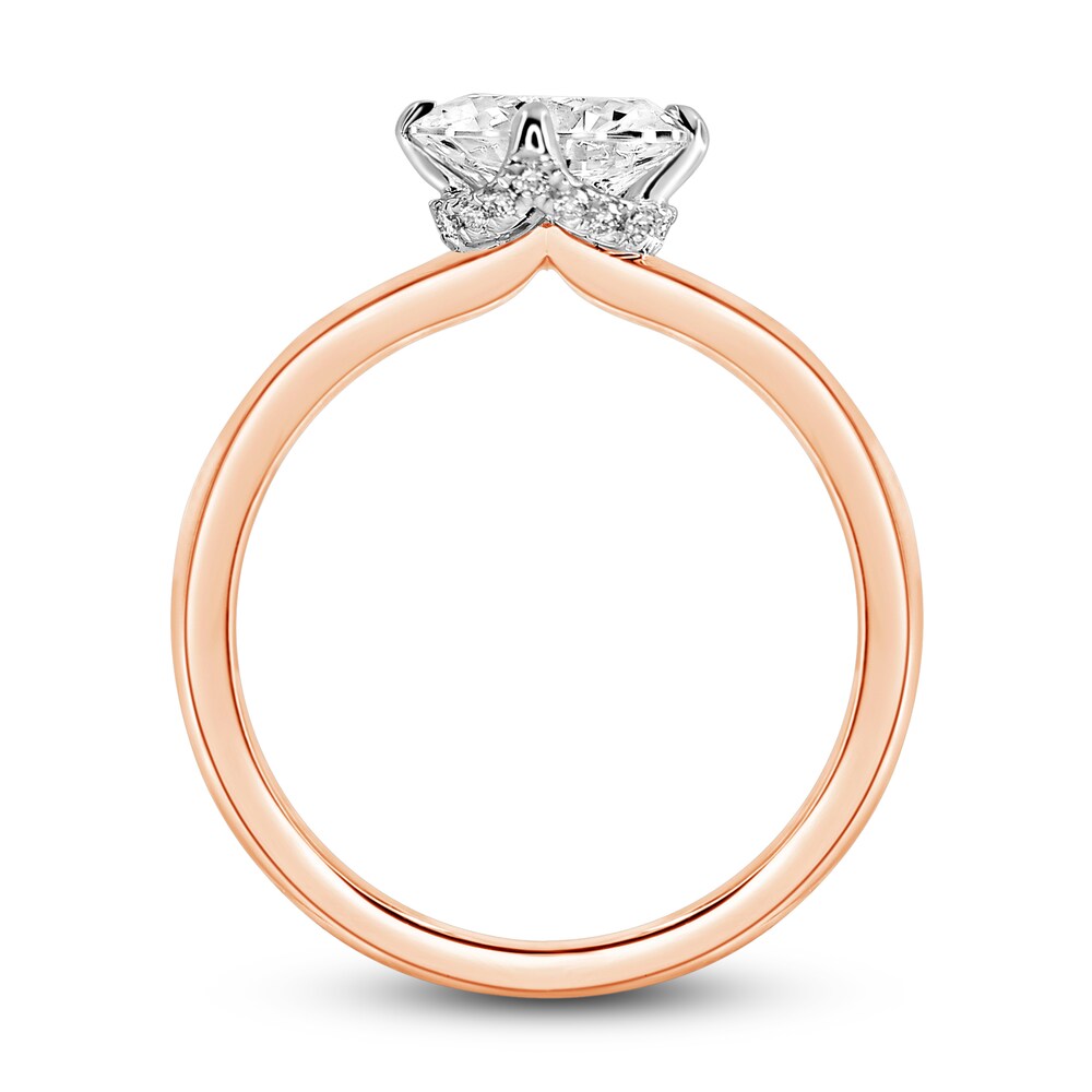 Diamond Solitaire Plus Ring 1 ct tw Oval 14K Rose Gold 1APhmGAM Diamond Solitaire Plus Ring 1 ct tw Oval 14K Rose Gold 1APhmGAM