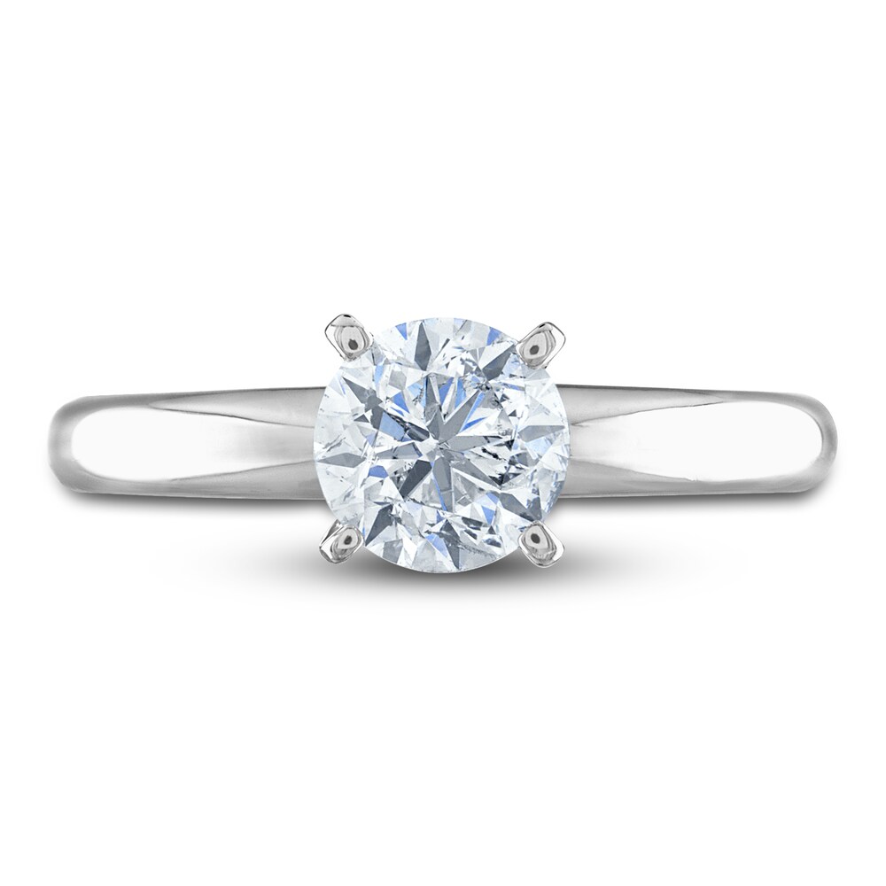 Diamond Solitaire Ring 1 ct tw Round 14K White Gold (I2/I) 1WLyouCR Diamond Solitaire Ring 1 ct tw Round 14K White Gold (I2/I) 1WLyouCR