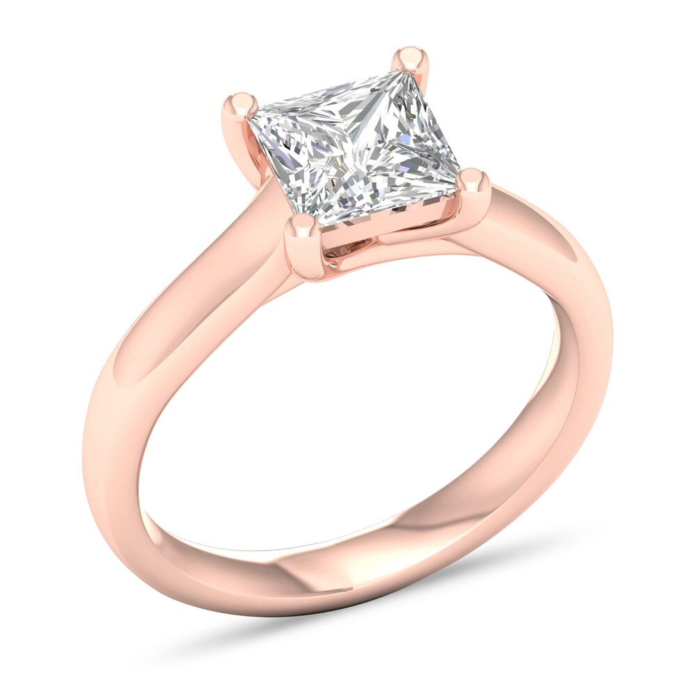 Diamond Solitaire Ring 2 ct tw Princess-cut 14K Rose Gold (I1/I) 1XmD09Cq Diamond Solitaire Ring 2 ct tw Princess-cut 14K Rose Gold (I1/I) 1XmD09Cq