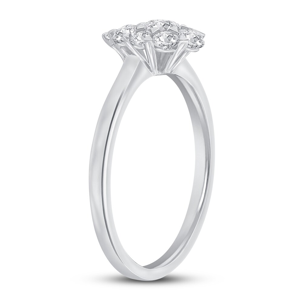 Diamond Engagement Ring 5/8 ct tw Round 14K White Gold 1YHHh4OB Diamond Engagement Ring 5/8 ct tw Round 14K White Gold 1YHHh4OB