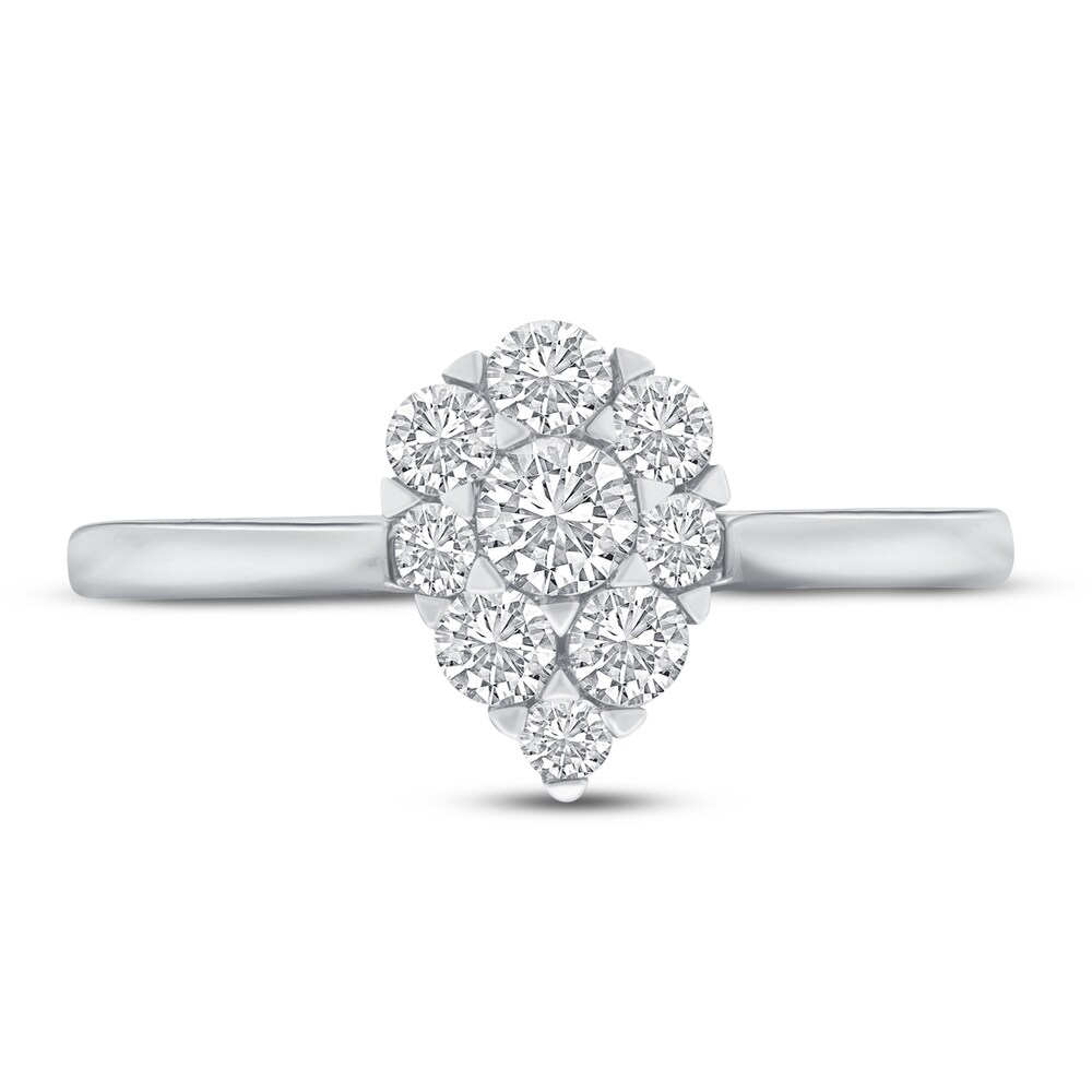 Diamond Engagement Ring 5/8 ct tw Round 14K White Gold 1YHHh4OB Diamond Engagement Ring 5/8 ct tw Round 14K White Gold 1YHHh4OB