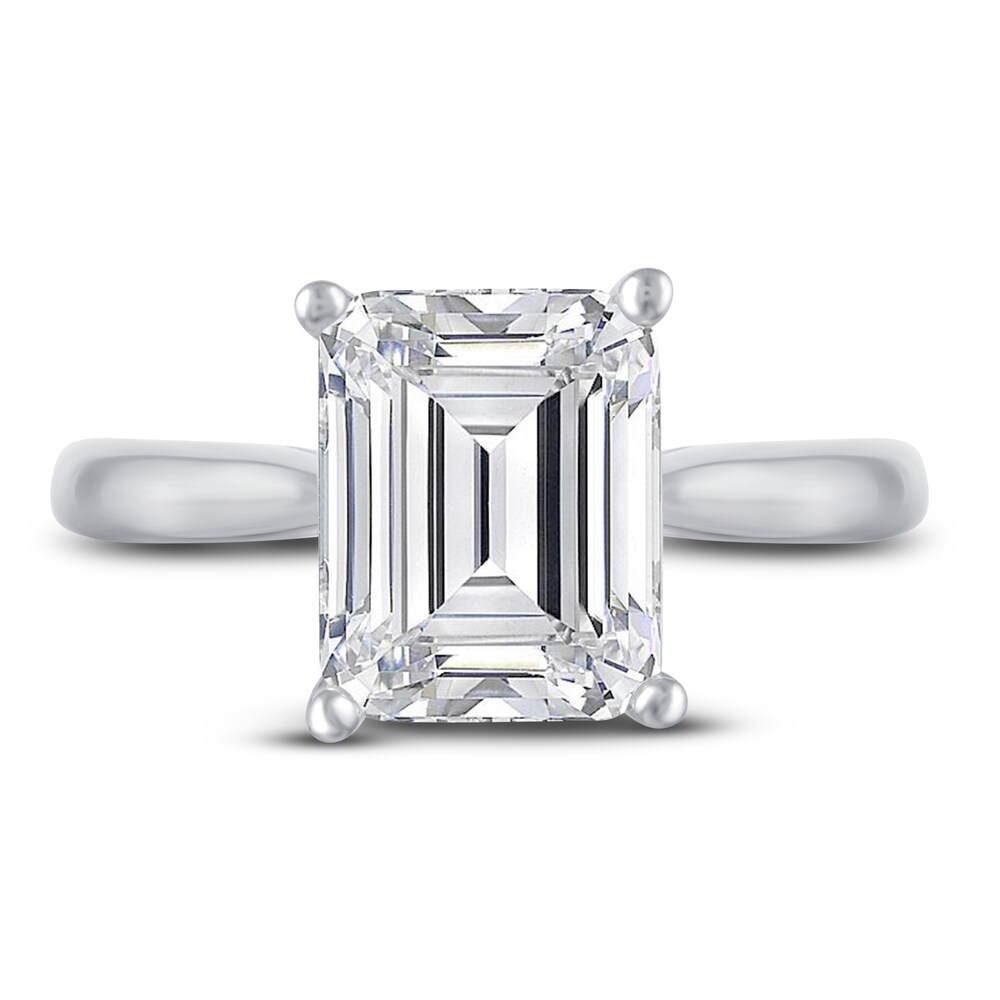 Lab-Created Diamond Solitaire Ring 3 ct tw Emerald 14K White Gold (F/VS2) 1oc1tsUY Lab-Created Diamond Solitaire Ring 3 ct tw Emerald 14K White Gold (F/VS2) 1oc1tsUY