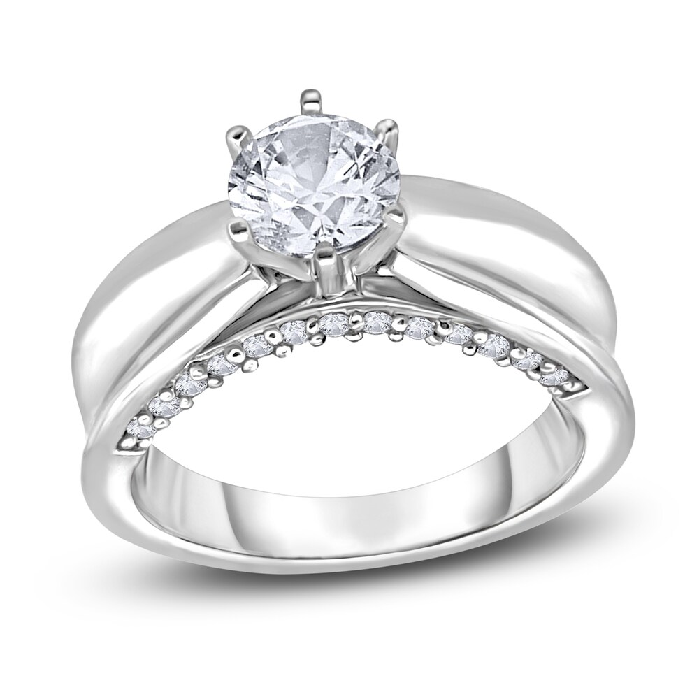 Diamond Ring 1 ct tw Round 14K White Gold 20a5eEw0 Diamond Ring 1 ct tw Round 14K White Gold 20a5eEw0