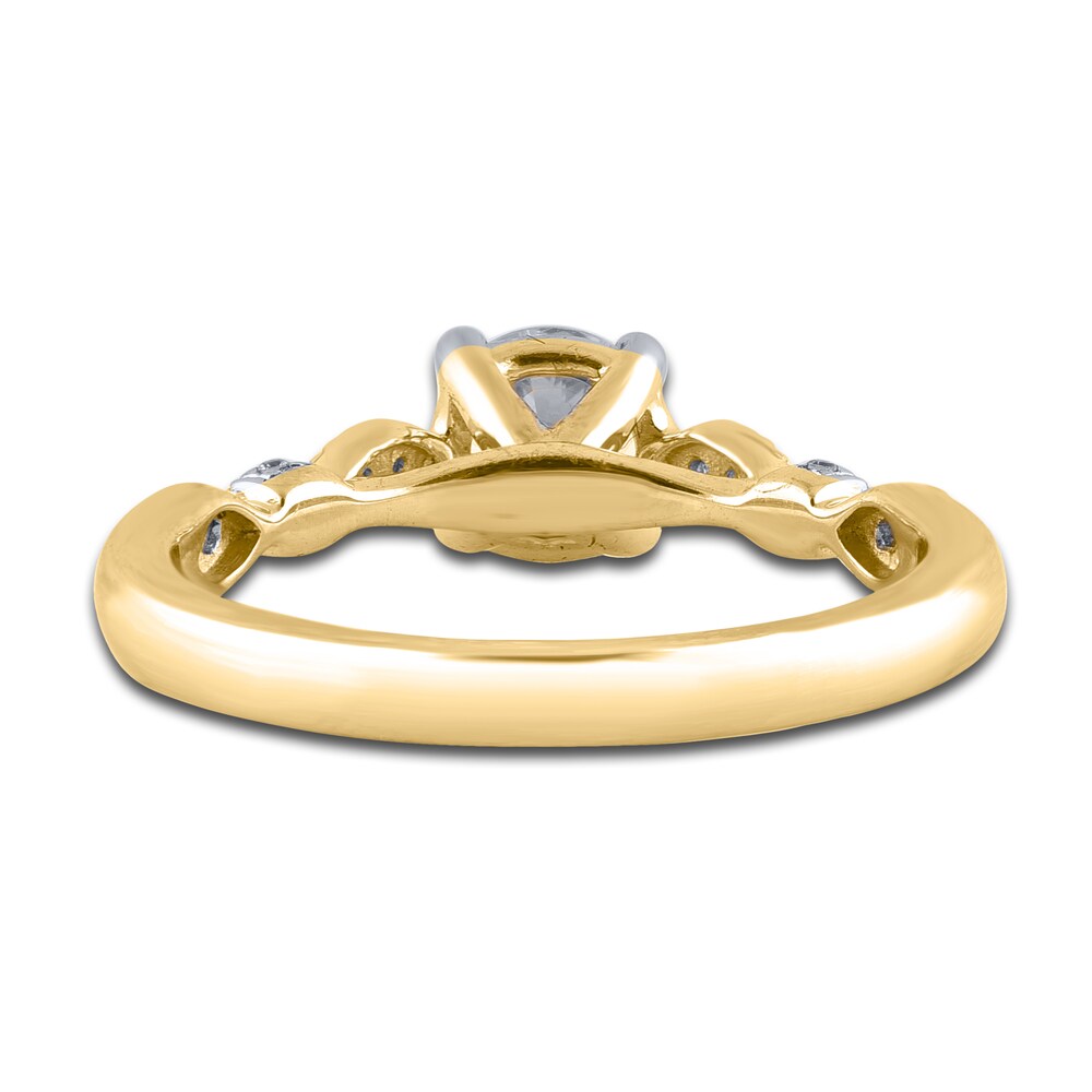 Diamond Engagement Ring 7/8 ct tw Round 14K Yellow Gold 26pzc8nW Diamond Engagement Ring 7/8 ct tw Round 14K Yellow Gold 26pzc8nW