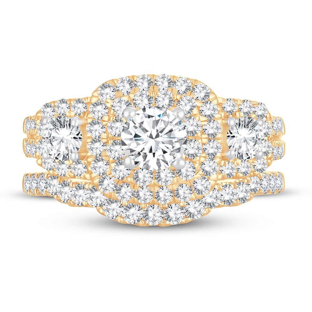 Diamond Bridal Set 2 ct tw Round-cut 14K Yellow Gold 2BNMLlex Diamond Bridal Set 2 ct tw Round-cut 14K Yellow Gold 2BNMLlex