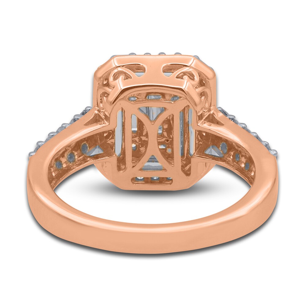 Diamond Engagement Ring 1 ct tw Round 14K Rose Gold 2UdqkPcM Diamond Engagement Ring 1 ct tw Round 14K Rose Gold 2UdqkPcM