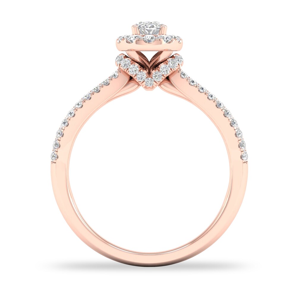 Diamond Ring 3/4 ct tw Round-cut 14K Rose Gold 2tYVgv36 Diamond Ring 3/4 ct tw Round-cut 14K Rose Gold 2tYVgv36