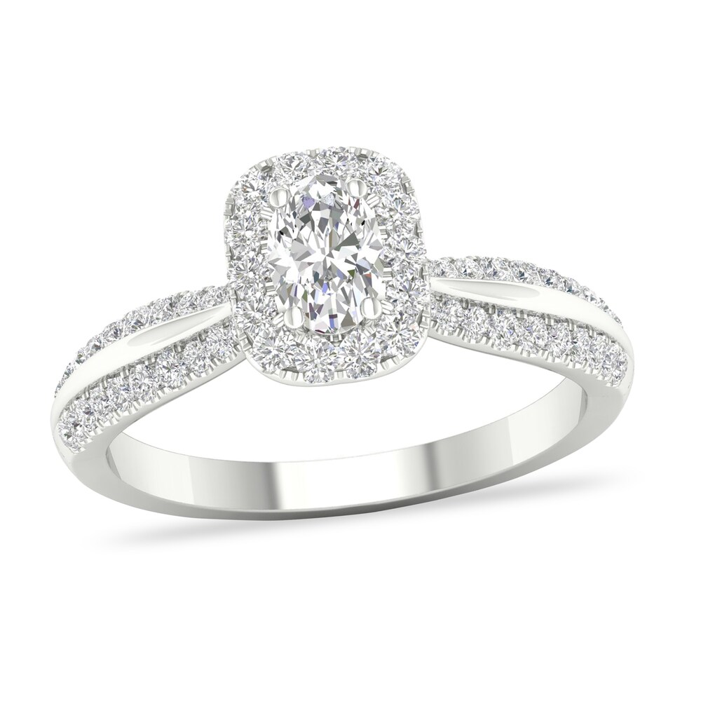 Diamond Ring 3/4 ct tw Round-cut 14K White Gold 2weH9nka Diamond Ring 3/4 ct tw Round-cut 14K White Gold 2weH9nka