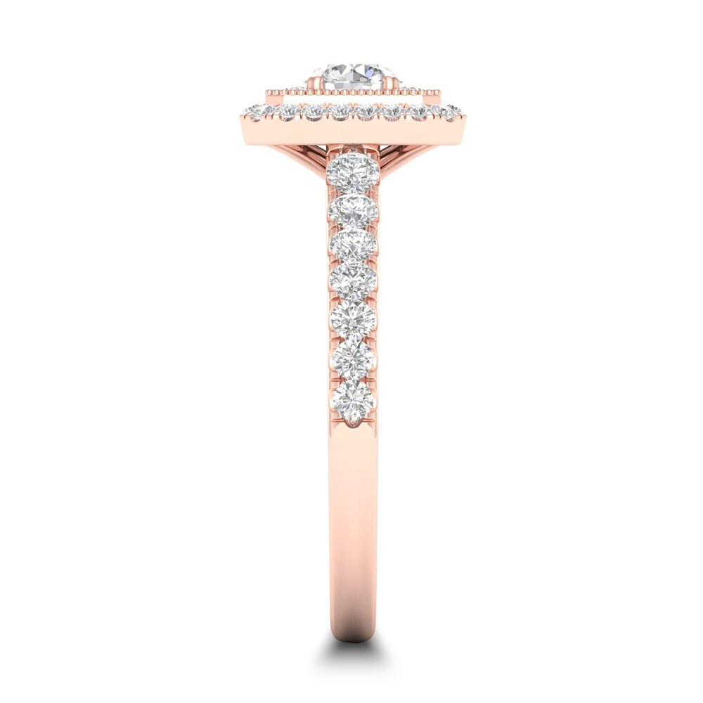 Diamond Ring 3/4 ct tw Round-cut 14K Rose Gold 3CzDP9sa Diamond Ring 3/4 ct tw Round-cut 14K Rose Gold 3CzDP9sa