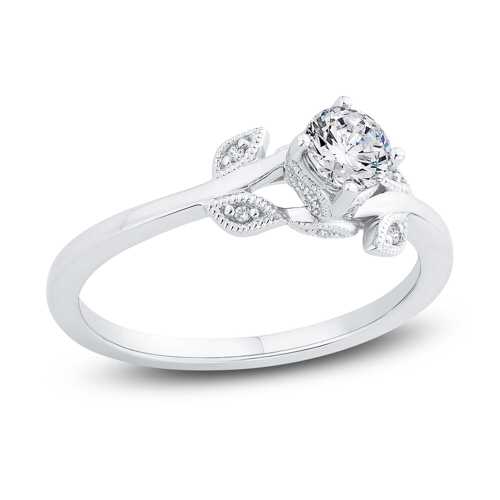 Diamond Engagement Ring 3/8 ct tw Round 14K White Gold 3bTbtQko Diamond Engagement Ring 3/8 ct tw Round 14K White Gold 3bTbtQko