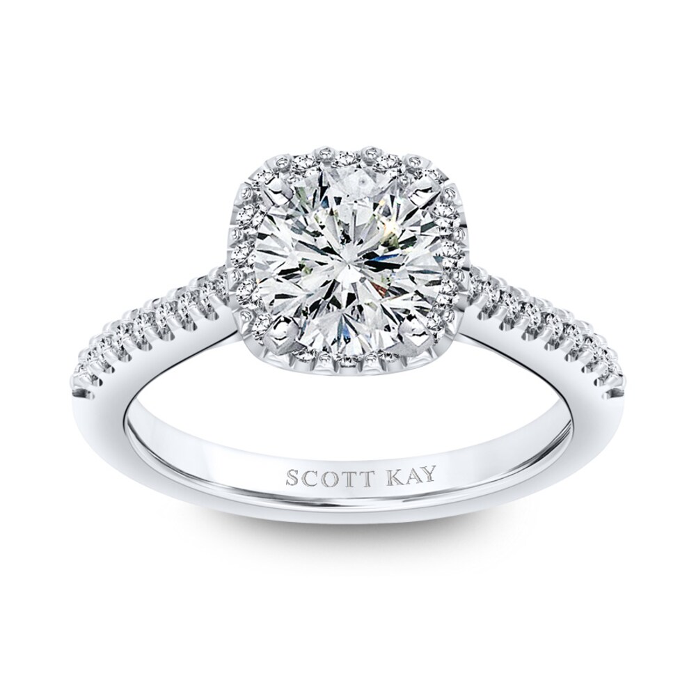 Scott Kay Diamond Ring Setting 1/3 ct tw Round 14K White Gold 3cEuL8WH Scott Kay Diamond Ring Setting 1/3 ct tw Round 14K White Gold 3cEuL8WH