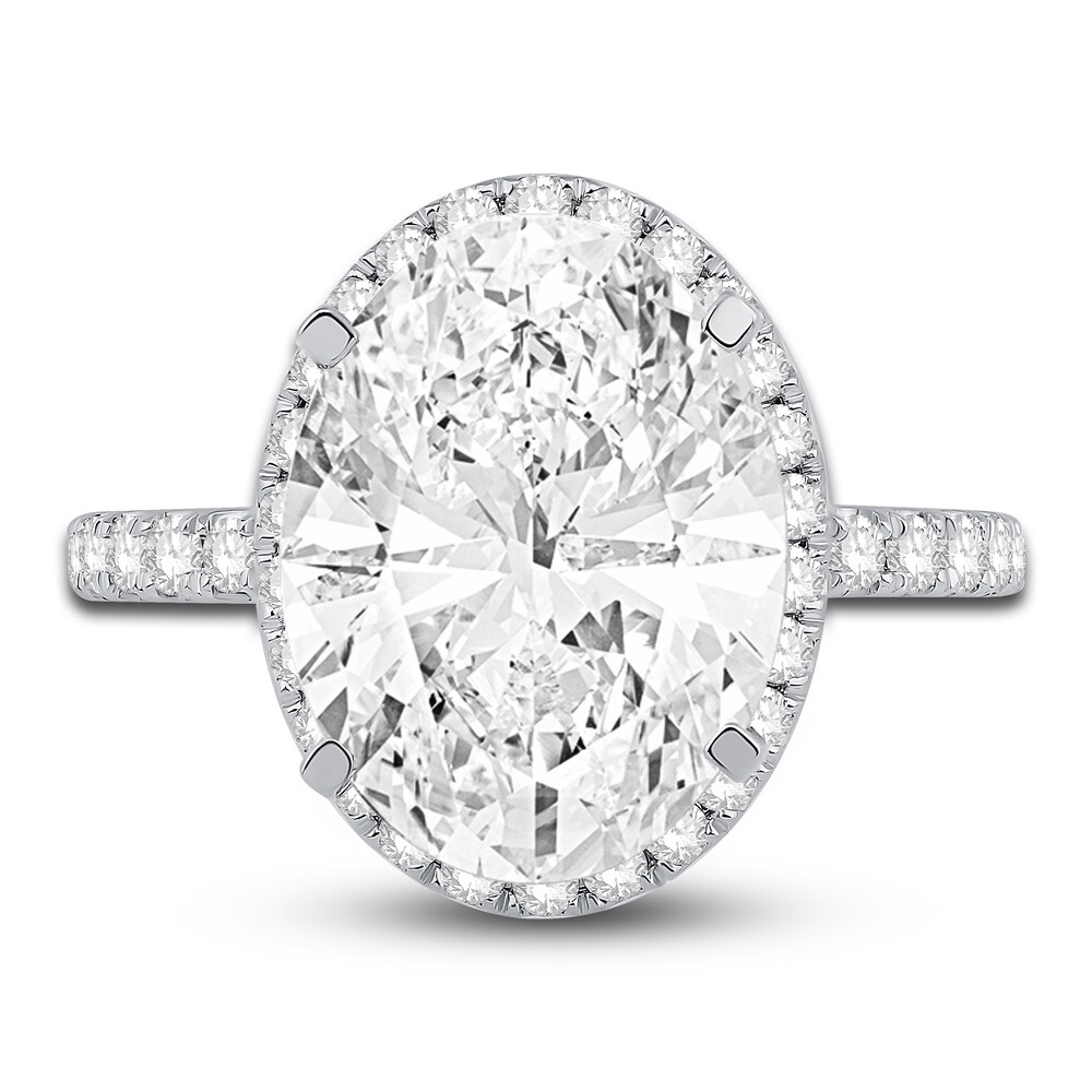 Engagement Ring 3/4 ct tw Oval/Round 14K White Gold 3i1Zy0u6 Engagement Ring 3/4 ct tw Oval/Round 14K White Gold 3i1Zy0u6