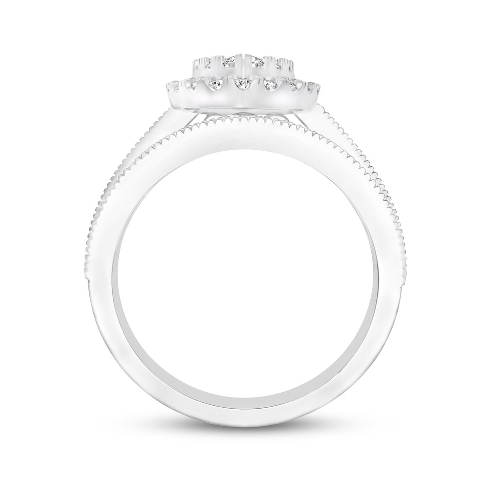 Diamond Bridal Set 1 ct tw Round 14K White Gold 3obG2xLj Diamond Bridal Set 1 ct tw Round 14K White Gold 3obG2xLj