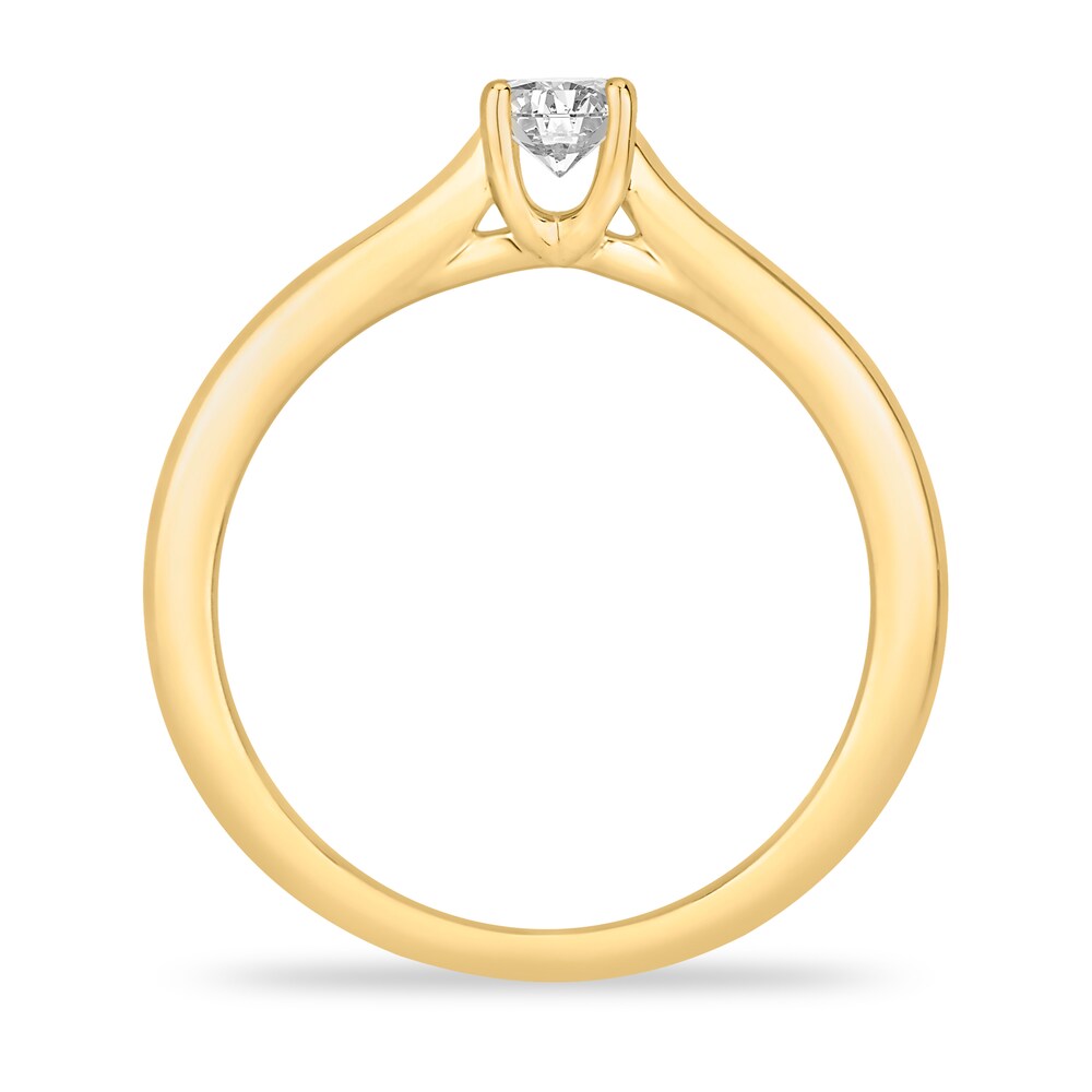 Diamond Solitaire Engagement Ring 1/5 ct tw Round-cut 14K Yellow Gold (I2/I) 3p3CyrYv Diamond Solitaire Engagement Ring 1/5 ct tw Round-cut 14K Yellow Gold (I2/I) 3p3CyrYv