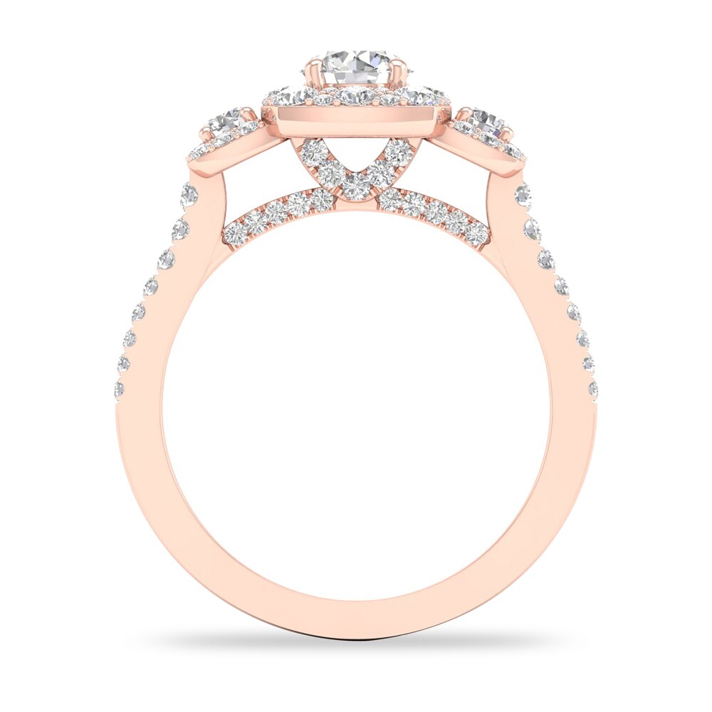 Diamond Ring 1 ct tw Round-cut 14K Rose Gold 3rTGmY91 Diamond Ring 1 ct tw Round-cut 14K Rose Gold 3rTGmY91