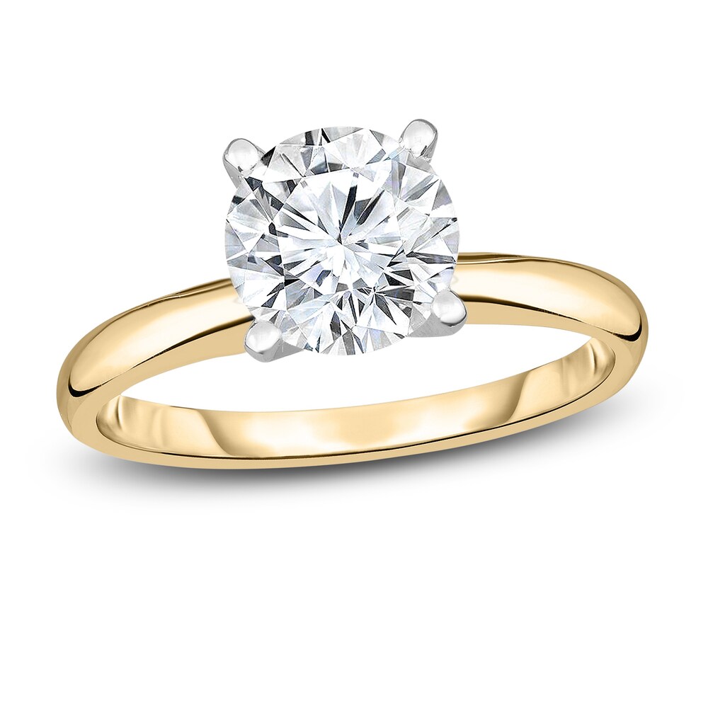 Diamond Solitaire Engagement Ring 5/8 ct tw Round 14K Yellow Gold (I2/I) 40q9tUpe Diamond Solitaire Engagement Ring 5/8 ct tw Round 14K Yellow Gold (I2/I) 40q9tUpe