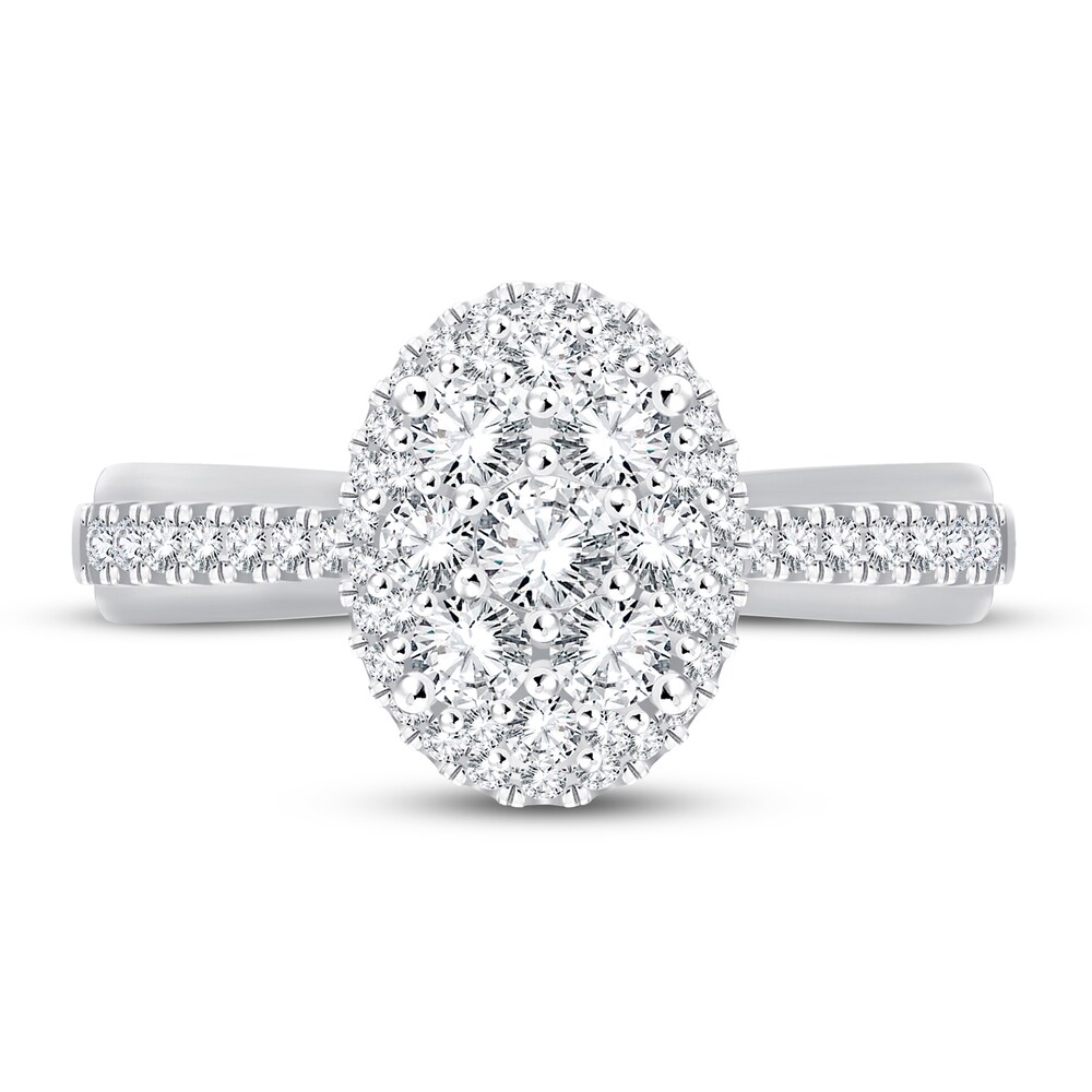 Diamond Ring 7/8 ct tw Round-cut 14K White Gold 488nw6RU Diamond Ring 7/8 ct tw Round-cut 14K White Gold 488nw6RU