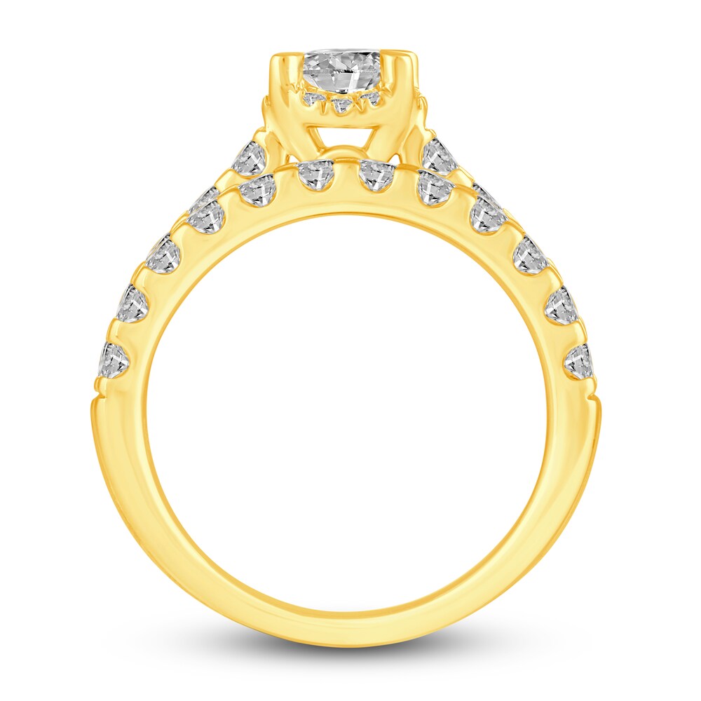 Diamond Bridal Set 2-1/8 ct tw Round 14K Yellow Gold 4I4GqNgu Diamond Bridal Set 2-1/8 ct tw Round 14K Yellow Gold 4I4GqNgu
