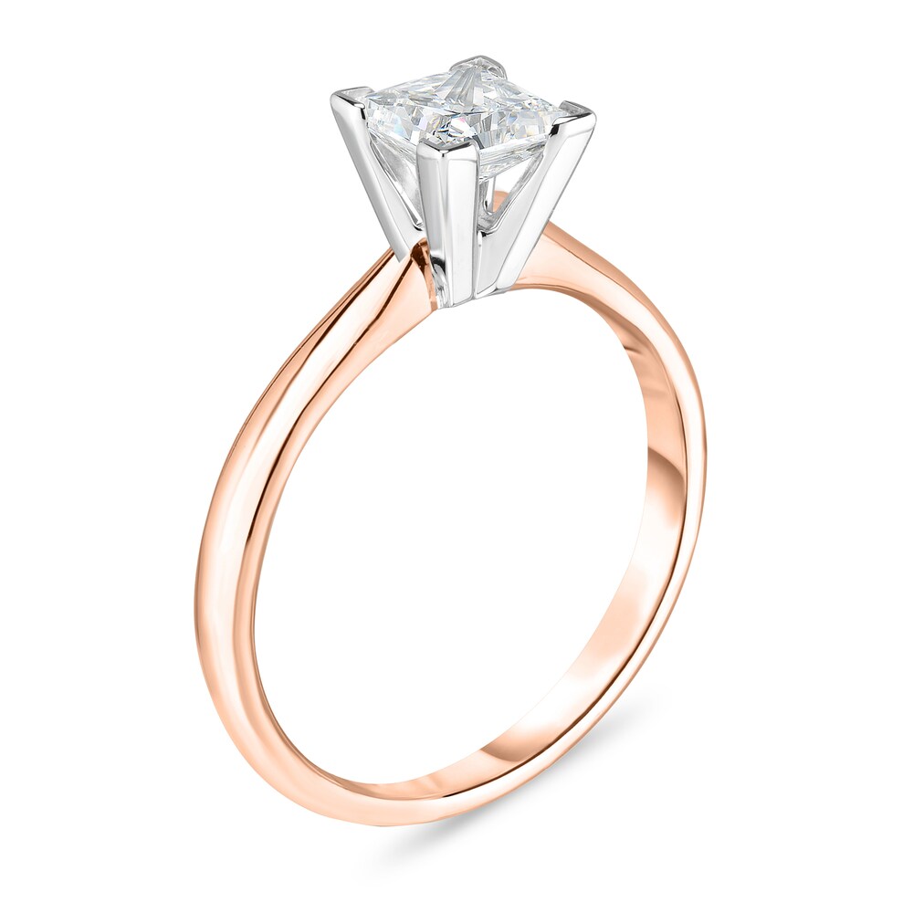 Diamond Solitaire Ring 3/8 ct tw Princess 14K Rose Gold (I1/I) 4Jqlcy91 Diamond Solitaire Ring 3/8 ct tw Princess 14K Rose Gold (I1/I) 4Jqlcy91