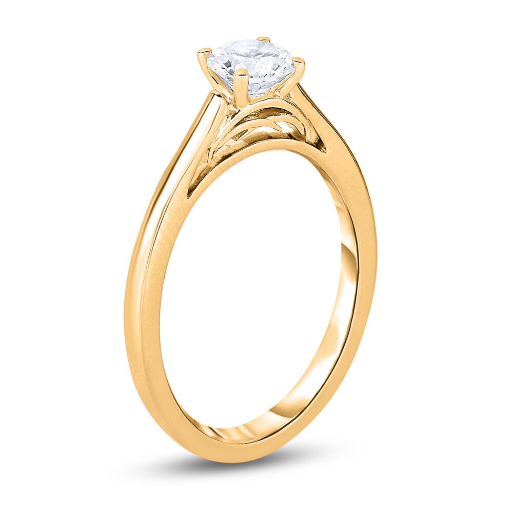 Diamond Solitaire Engagement Ring 1/4 ct tw Round 14K Rose Gold (I/I2) 4P0HDFIS Diamond Solitaire Engagement Ring 1/4 ct tw Round 14K Rose Gold (I/I2) 4P0HDFIS