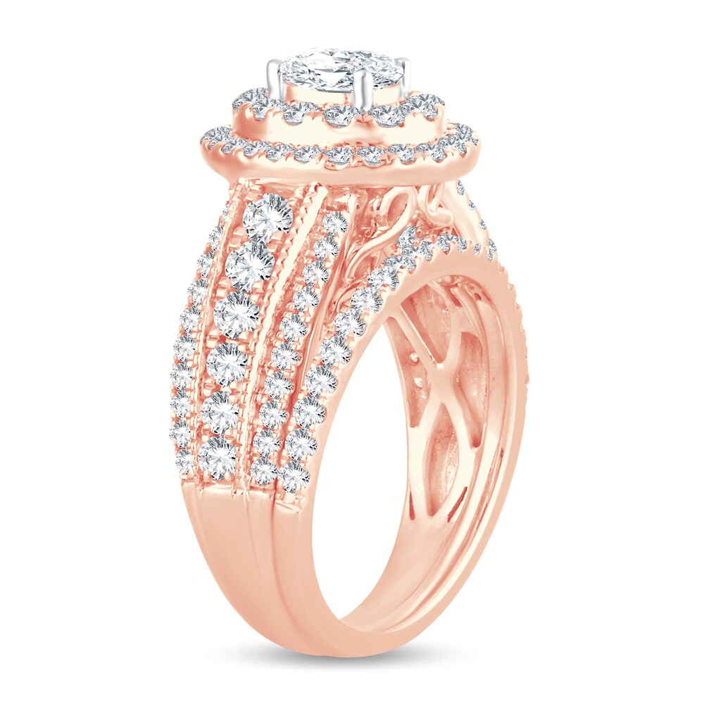 Diamond Bridal Set 2 ct tw Oval 14K Rose Gold 4P9b3dd5 Diamond Bridal Set 2 ct tw Oval 14K Rose Gold 4P9b3dd5