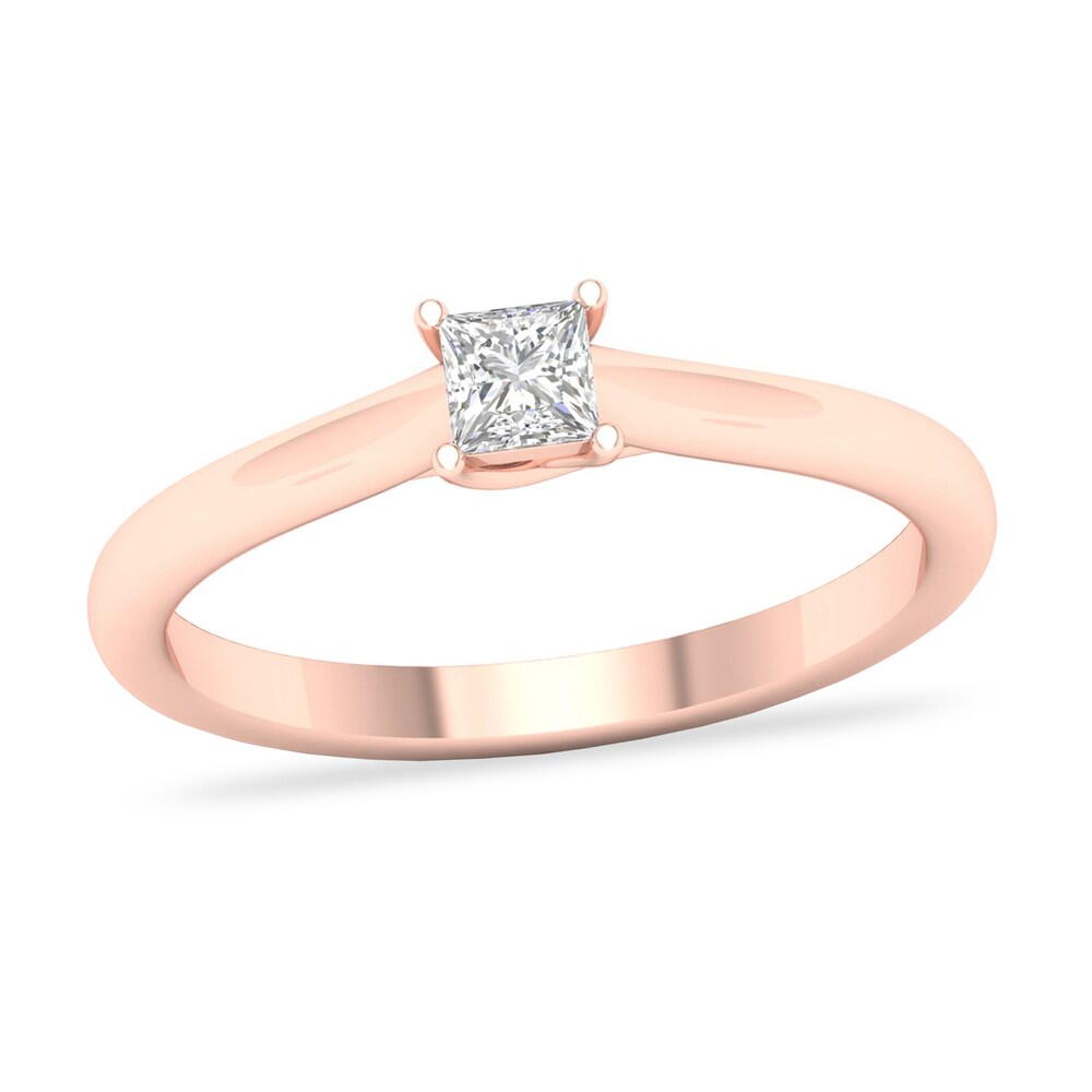 Diamond Solitaire Ring 1/4 ct tw Princess-cut 14K Rose Gold (SI2/I) 4UQvm33c Diamond Solitaire Ring 1/4 ct tw Princess-cut 14K Rose Gold (SI2/I) 4UQvm33c