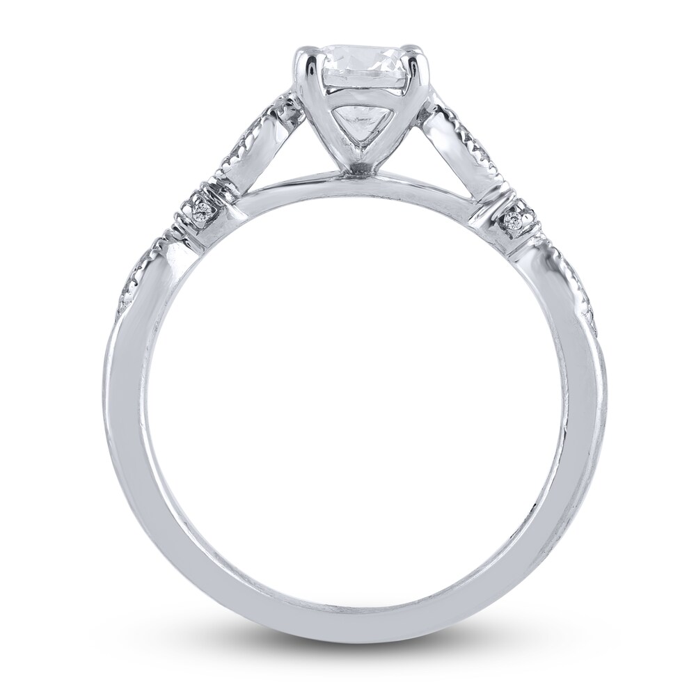 Diamond Engagement Ring 7/8 ct tw Round 14K White Gold 4XEcOceP Diamond Engagement Ring 7/8 ct tw Round 14K White Gold 4XEcOceP