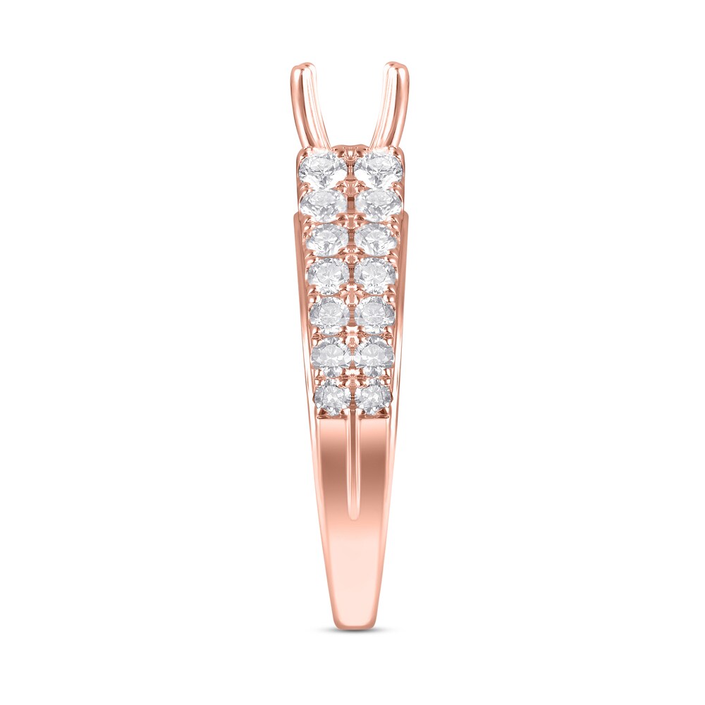 Diamond Ring Setting 1-1/4 ct tw Round 14K Rose Gold 4ZD6pUbY Diamond Ring Setting 1-1/4 ct tw Round 14K Rose Gold 4ZD6pUbY