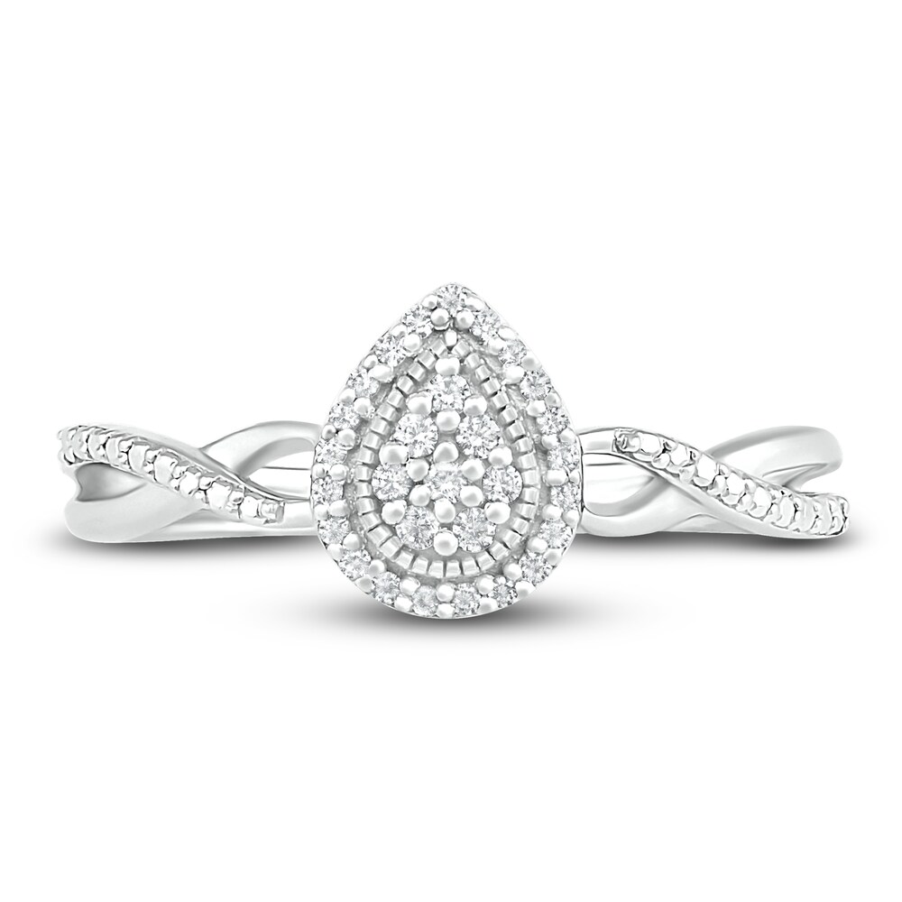 Diamond Promise Ring 1/8 ct tw Round Sterling Silver 4bBZVz8C Diamond Promise Ring 1/8 ct tw Round Sterling Silver 4bBZVz8C