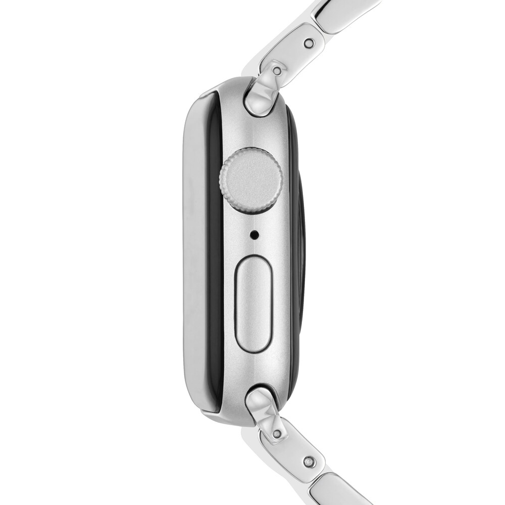 MICHELE White Silicone Link Watch Strap MS20GN230100 5B28Iwvf