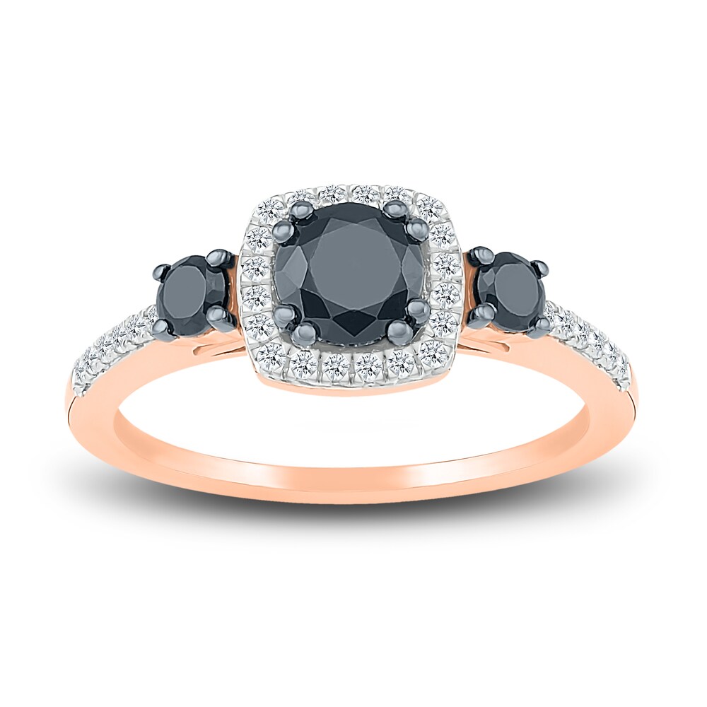 Black Diamond Bridal Set 1 ct tw Round 10K Rose Gold 67YcGezC Black Diamond Bridal Set 1 ct tw Round 10K Rose Gold 67YcGezC