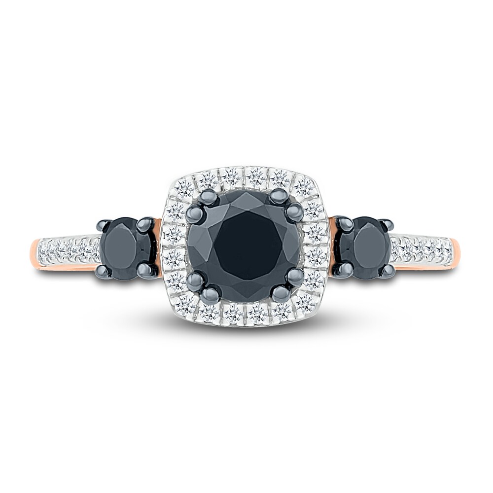 Black Diamond Bridal Set 1 ct tw Round 10K Rose Gold 67YcGezC Black Diamond Bridal Set 1 ct tw Round 10K Rose Gold 67YcGezC