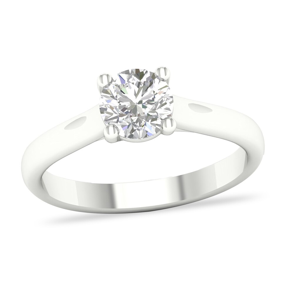 Diamond Solitaire Ring 1 ct tw Round-cut Platinum (SI2/I) 6EMMMoFL Diamond Solitaire Ring 1 ct tw Round-cut Platinum (SI2/I) 6EMMMoFL