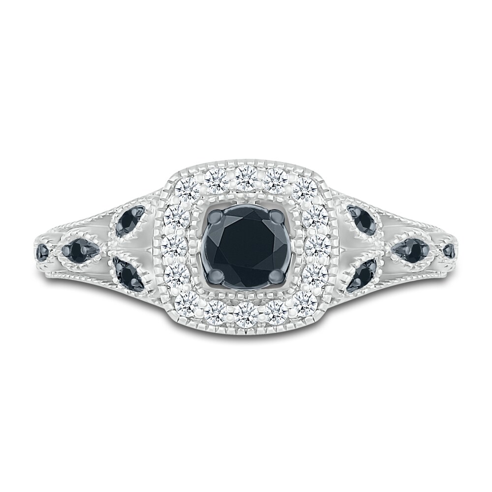 Black Diamond Bridal Set 1/2 ct tw Round 10K White Gold 6FGzqQVq Black Diamond Bridal Set 1/2 ct tw Round 10K White Gold 6FGzqQVq