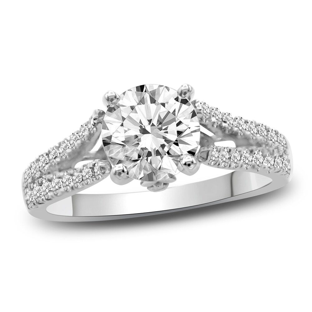 Diamond Engagement Ring 2 ct tw Round 14K White Gold 6FMpn9xm Diamond Engagement Ring 2 ct tw Round 14K White Gold 6FMpn9xm