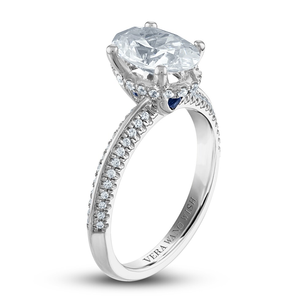 Vera Wang WISH Diamond Engagement Ring 2-1/4 ct tw Oval 18K White Gold 6KWvygty Vera Wang WISH Diamond Engagement Ring 2-1/4 ct tw Oval 18K White Gold 6KWvygty