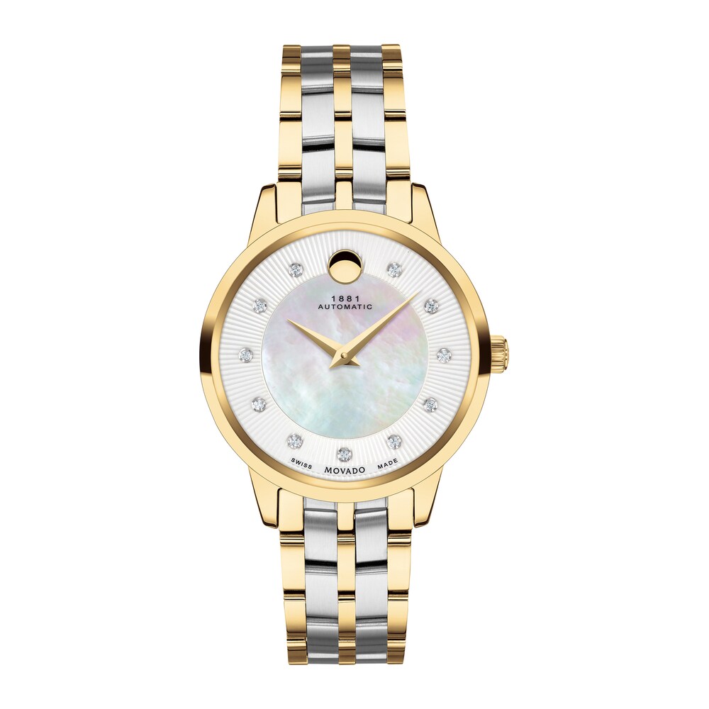 Movado 1881 Automatic Women's Watch 0607489M 6d7Wdanv Movado 1881 Automatic Women's Watch 0607489M 6d7Wdanv