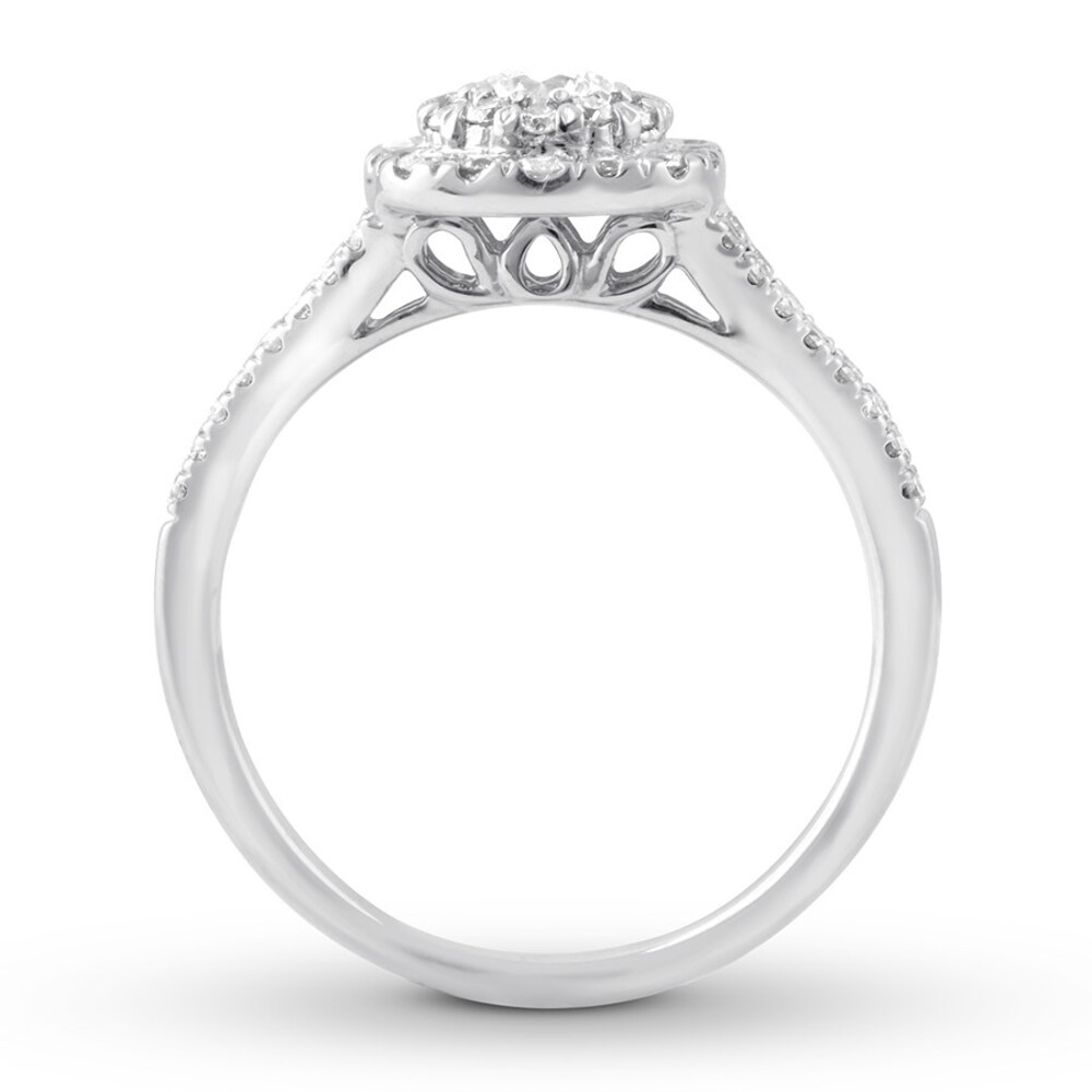 Diamond Engagement Ring 5/8 ct tw Round 14K White Gold 6tWafoKB Diamond Engagement Ring 5/8 ct tw Round 14K White Gold 6tWafoKB