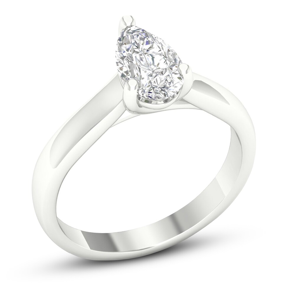 Diamond Solitaire Ring 1 ct tw Pear-shaped Platinum (SI2/I) 7F3ogtKE Diamond Solitaire Ring 1 ct tw Pear-shaped Platinum (SI2/I) 7F3ogtKE