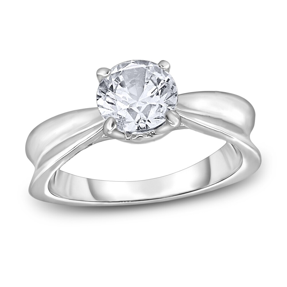 Diamond Solitaire Concave Engagement Ring 1-1/2 ct tw Round 14K White Gold (I2/I) 7J9DzWvg Diamond Solitaire Concave Engagement Ring 1-1/2 ct tw Round 14K White Gold (I2/I) 7J9DzWvg