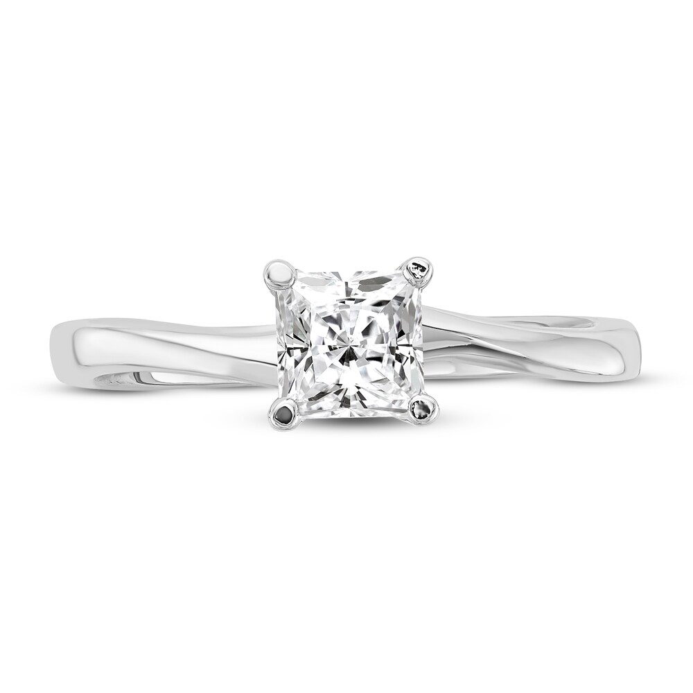 Diamond Solitaire Engagement Ring 1/2 ct tw Princess 14K White Gold (I1/I) 7UoYLA6F Diamond Solitaire Engagement Ring 1/2 ct tw Princess 14K White Gold (I1/I) 7UoYLA6F