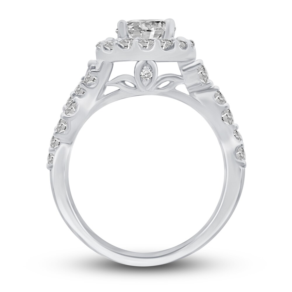 Diamond Engagement Ring 2-1/2 ct tw Round 14K White Gold 7fqll2RY Diamond Engagement Ring 2-1/2 ct tw Round 14K White Gold 7fqll2RY