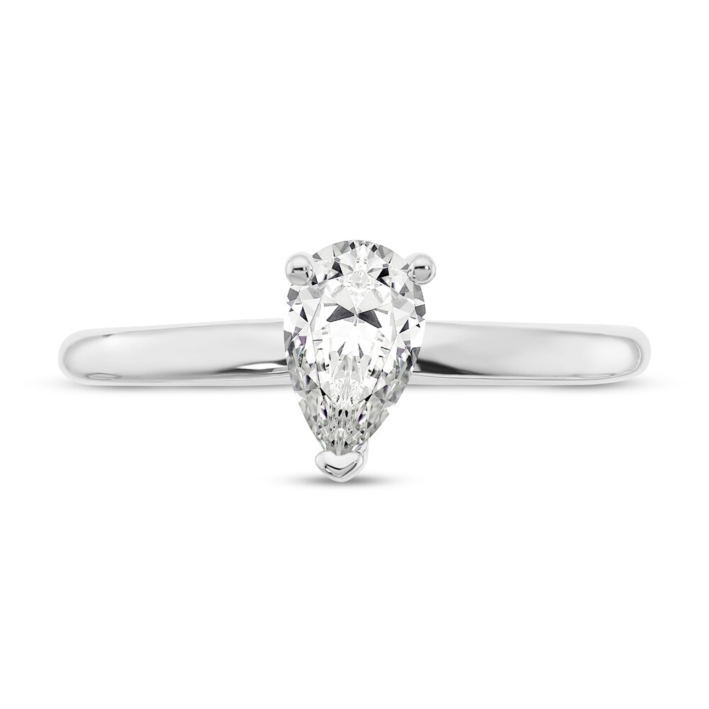 Diamond Solitaire Engagement Ring 3/4 ct tw Pear-shaped 14K White Gold (I1/I) 7vFx3D10 Diamond Solitaire Engagement Ring 3/4 ct tw Pear-shaped 14K White Gold (I1/I) 7vFx3D10