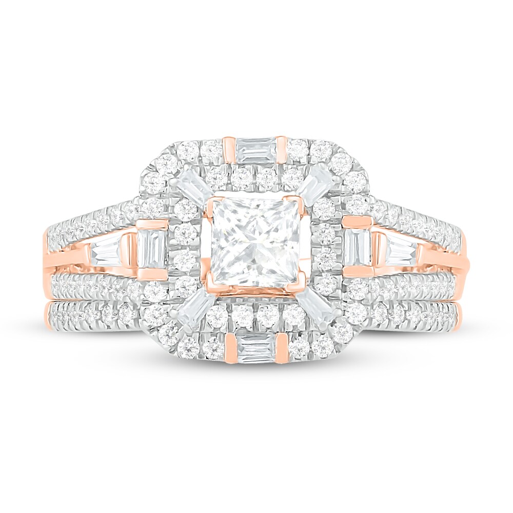 Diamond Bridal Set 1 ct tw Princess, Baguette & Round 14K Rose Gold 7wpfGEyJ Diamond Bridal Set 1 ct tw Princess, Baguette & Round 14K Rose Gold 7wpfGEyJ