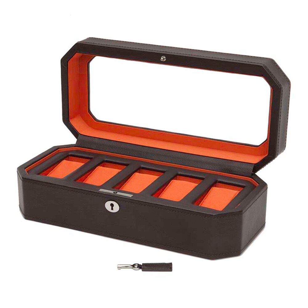 WOLF Windsor 5 Piece Watch Box Black Vegan Leather 7yaj3j7n WOLF Windsor 5 Piece Watch Box Black Vegan Leather 7yaj3j7n