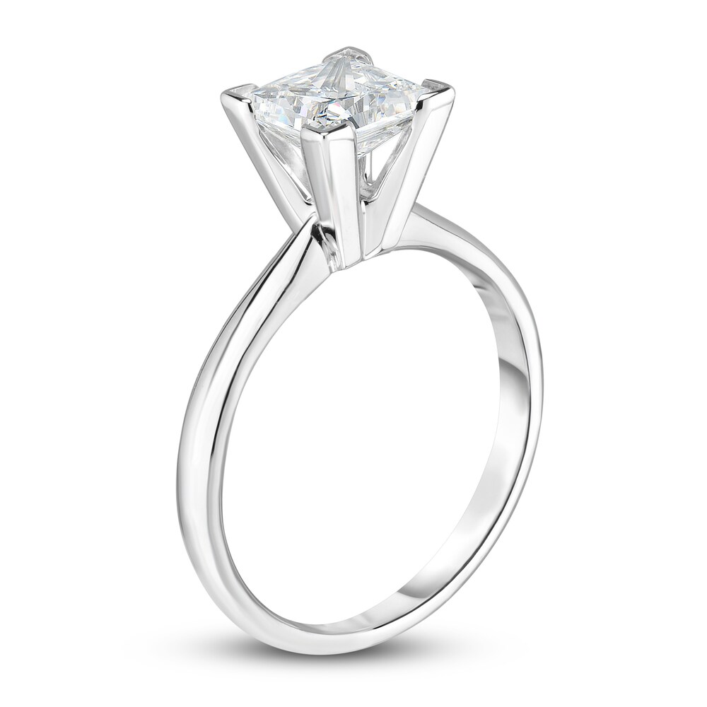 Diamond Solitaire Engagement Ring 1 ct tw Princess 14K White Gold (I2/I) 8B4gJCQ4 Diamond Solitaire Engagement Ring 1 ct tw Princess 14K White Gold (I2/I) 8B4gJCQ4