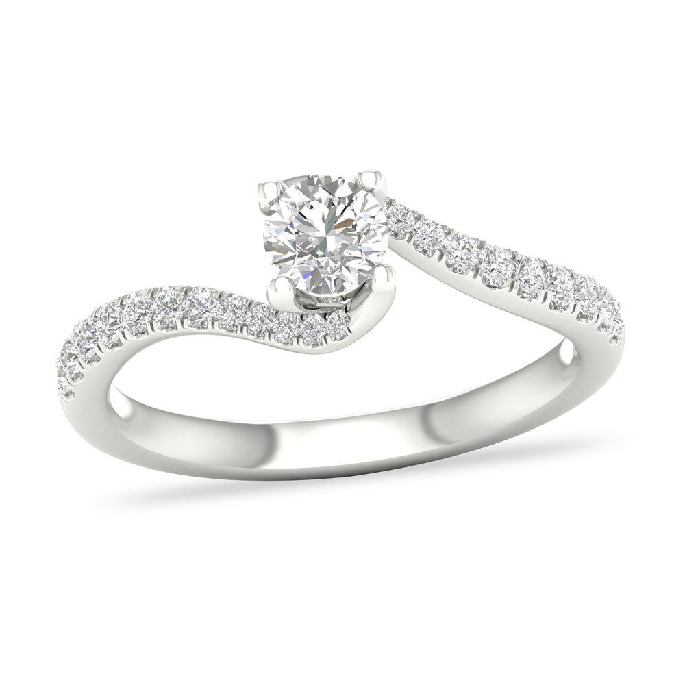 Diamond Ring 1/2 ct tw Round-cut 14K White Gold 8K1aZIad Diamond Ring 1/2 ct tw Round-cut 14K White Gold 8K1aZIad