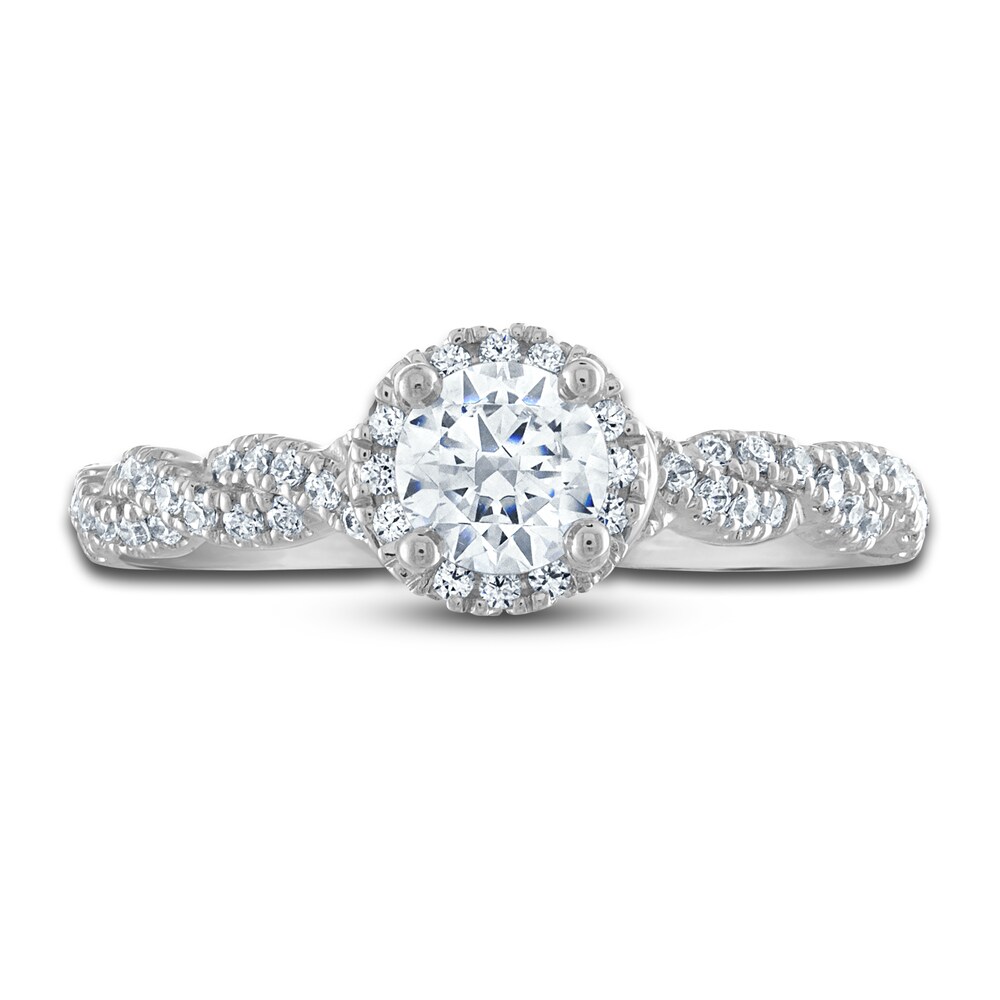 Vera Wang WISH Diamond Engagement Ring 3/4 ct tw Round 14K White Gold 8MBt93Og Vera Wang WISH Diamond Engagement Ring 3/4 ct tw Round 14K White Gold 8MBt93Og