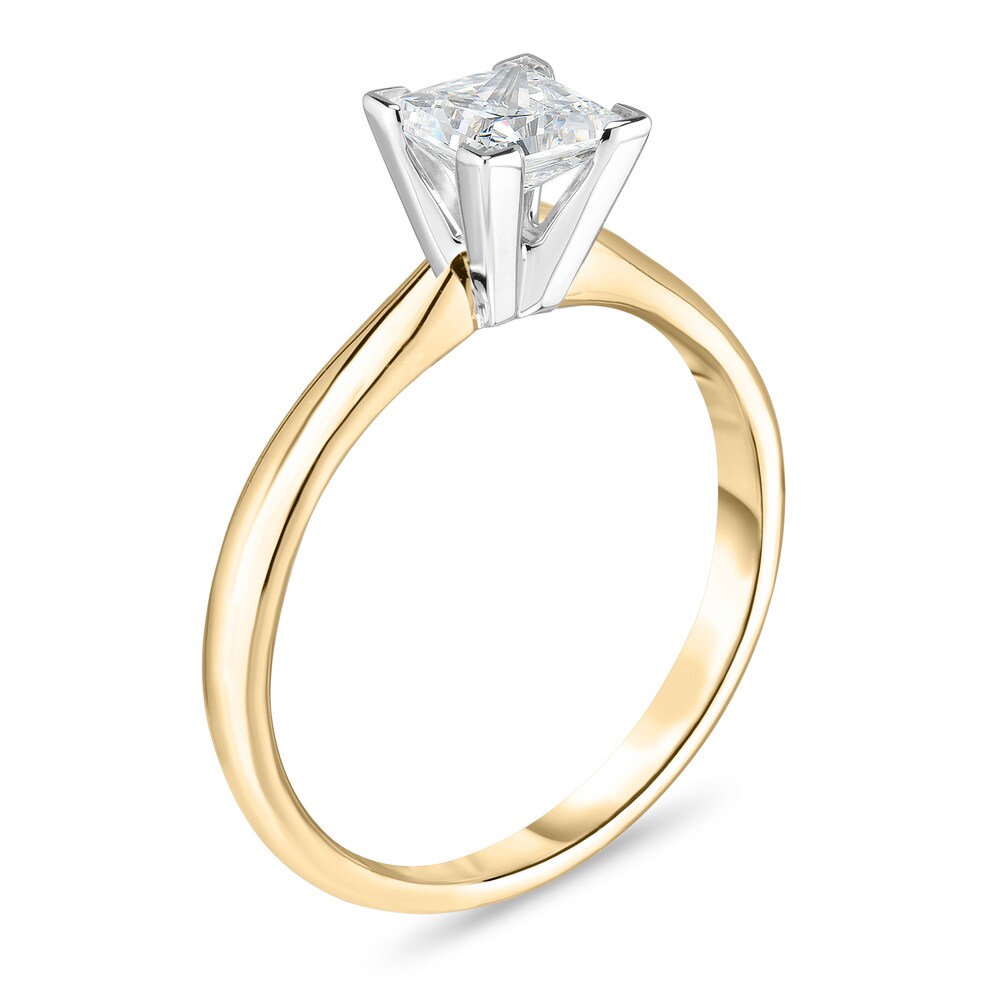 Diamond Solitaire Ring 1/3 ct tw Princess 14K Yellow Gold (I1/I) 8WkCyf34 Diamond Solitaire Ring 1/3 ct tw Princess 14K Yellow Gold (I1/I) 8WkCyf34